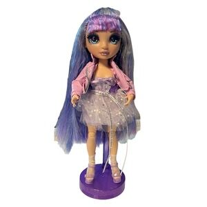 Rainbow High Violet Willow Fashion Doll Purple Hair Blue Eyes MGA 11" W/ Extras